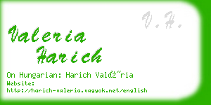 valeria harich business card